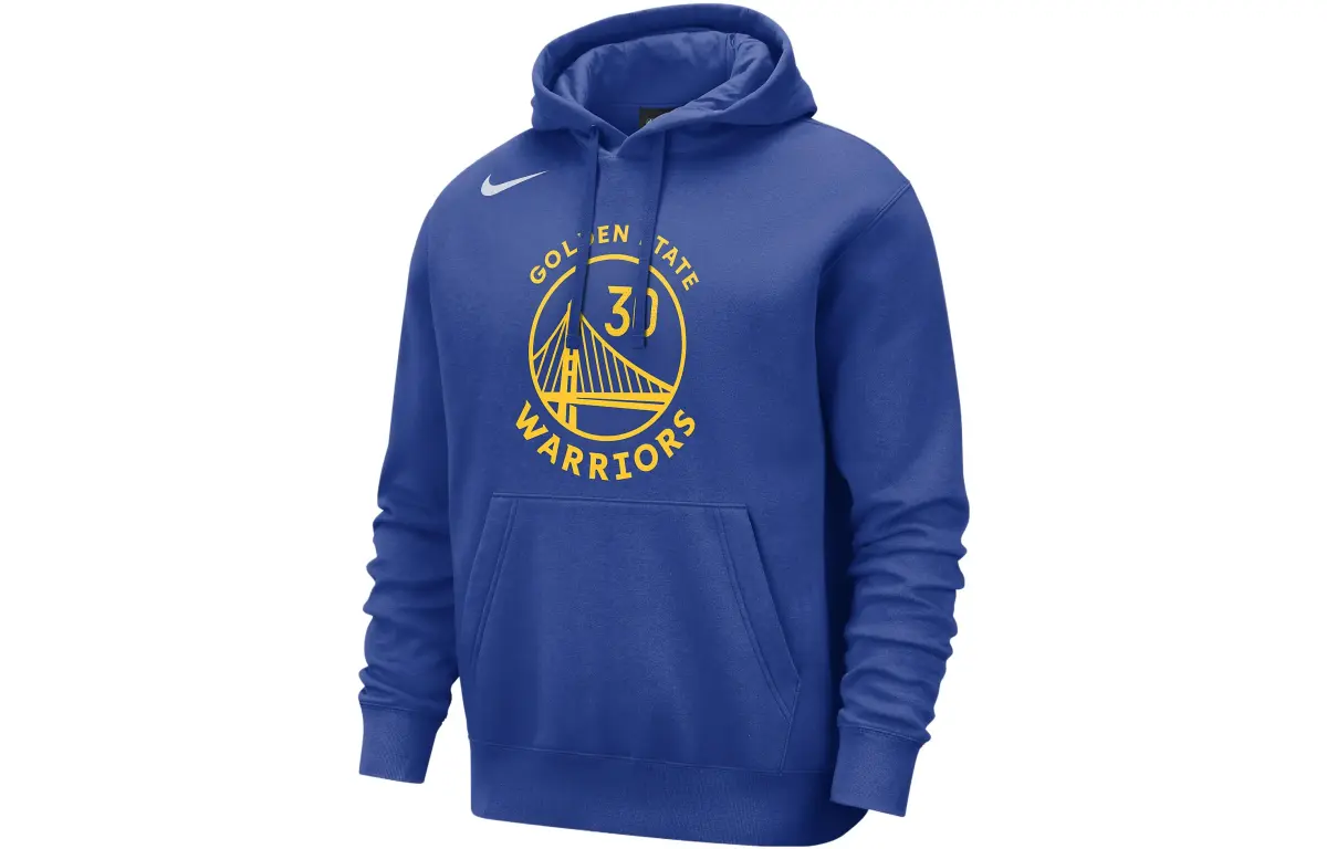 Nike Sweatshirts Men's Blue Hooded Moderate Straight Fit