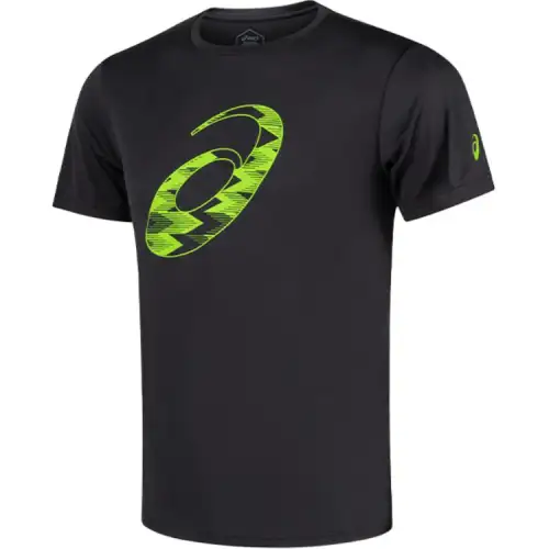 Asics Men's Running T Shirt Men's Black Green