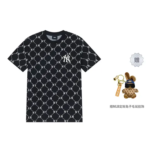 MLB New York Yankees T Shirts Unisex Black Crew Neck