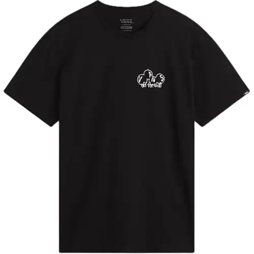 Vans T Shirts Men's Black Crew Neck Moderate Straight Fit