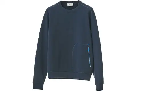 HERMES Sweatshirt Men's Dark Blue