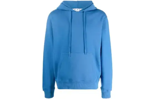 OFF WHITE Sweatshirts Men's Blue Hooded Moderate