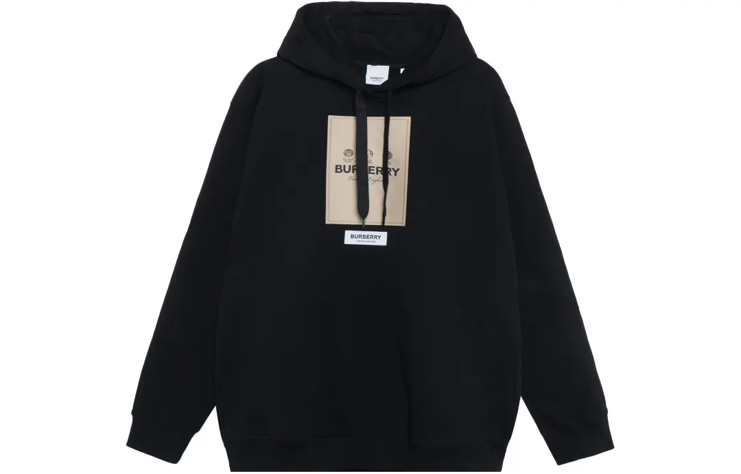 Burberry Owie Label Logo Hoodie