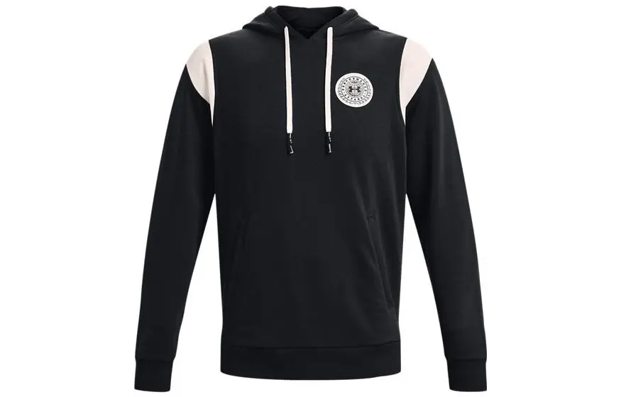 Under Armour Rival Sweatshirts Men's Black Hooded Moderate Straight Fit
