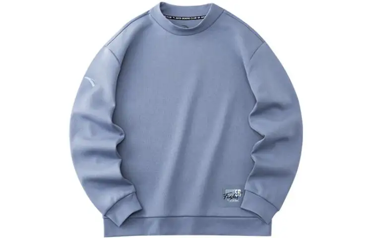ANTA Variety Training Collection Sweatshirts Men's Blue Crew Neck Moderate Regular