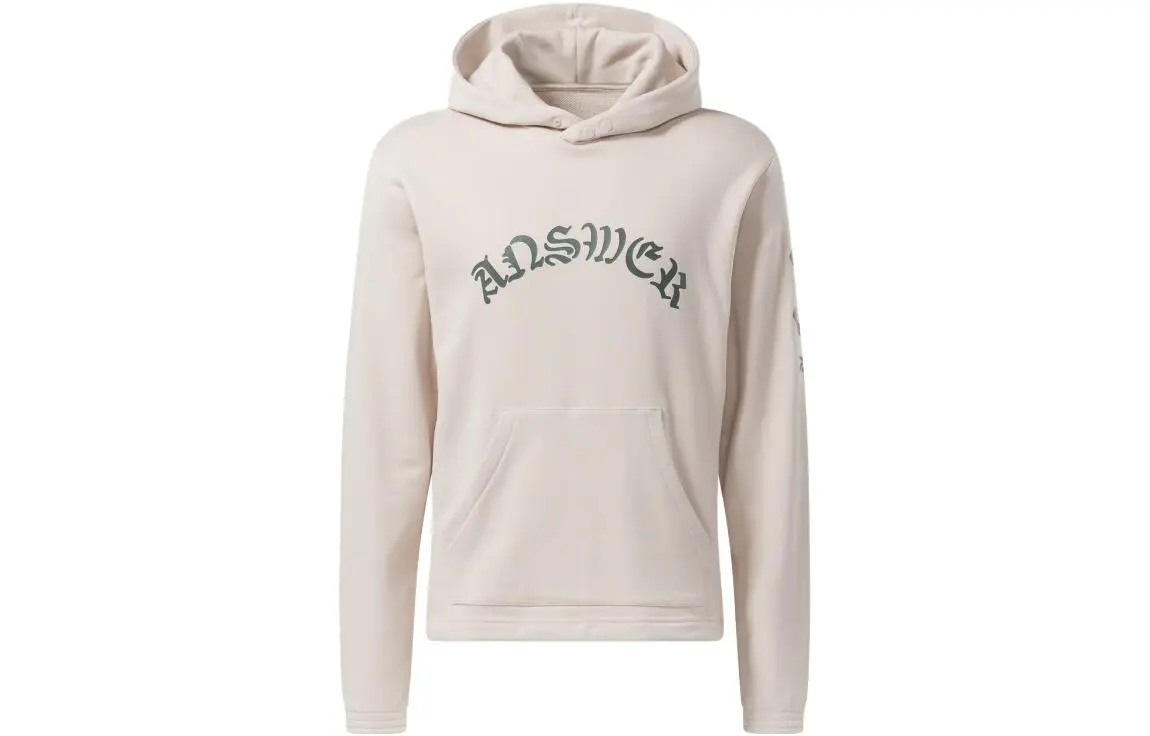 Reebok Sweatshirts Unisex Ecru Hooded Moderate Straight Fit