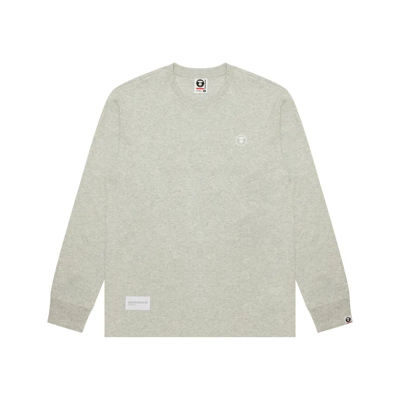 Aape By *A Bathing APE® Logo patch Long sleeved T shirt