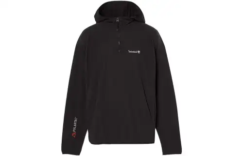 Timberland Sweatshirts Men's Black Hooded Moderate Regular