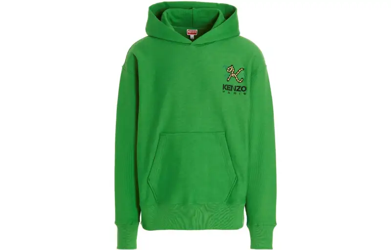 【Pre-Owned】logo-embroidered hoodie