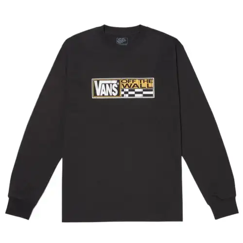 Vans T Shirts Unisex Black Crew Neck Moderate Straight Fit