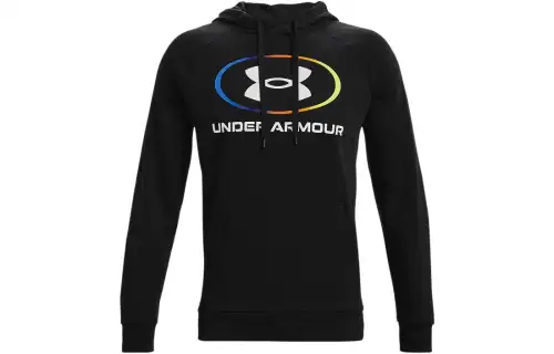 Under Armour Sweatshirts Men's Black Hooded Thickened Regular
