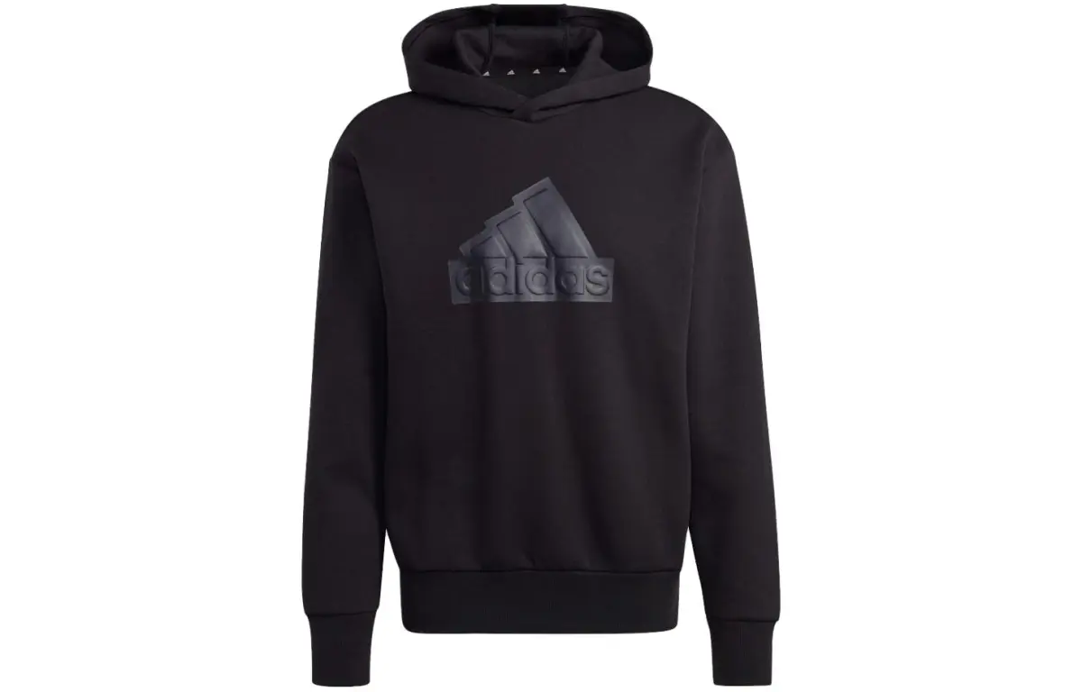 Adidas Sweatshirts Men's Black Hooded Moderate Regular