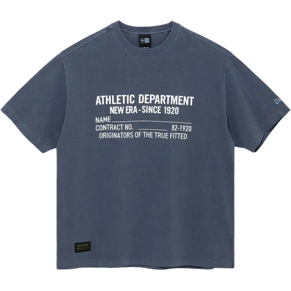 New Era T-Shirts Unisex Blue Crew Neck