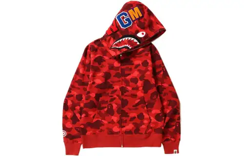 Bape Color Camo Shark Full Zip Hoodie