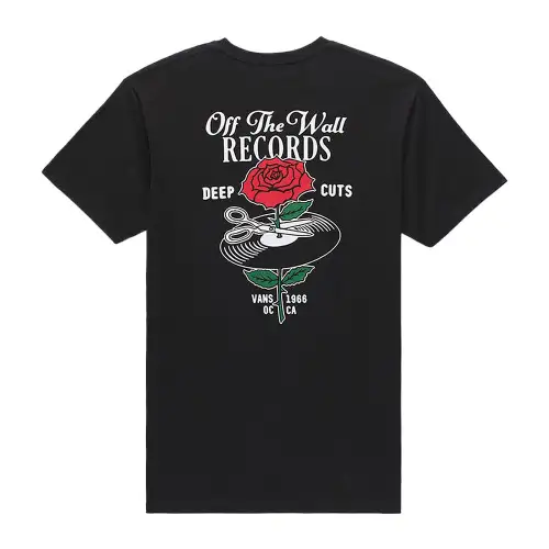 Vans T Shirts Men's Black Crew Neck Moderate