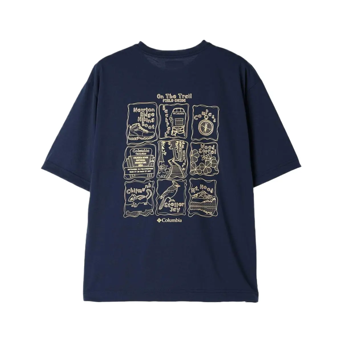 Columbia Cedar Trail Buck T Shirt Men's Marine Blue 464