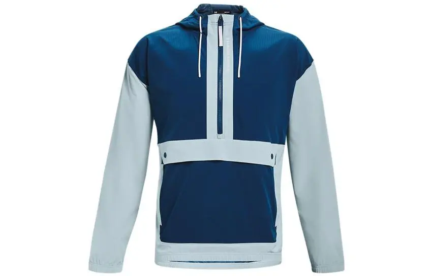 Under Armour RUSH Sweatshirts Men's Blue Hooded Moderate