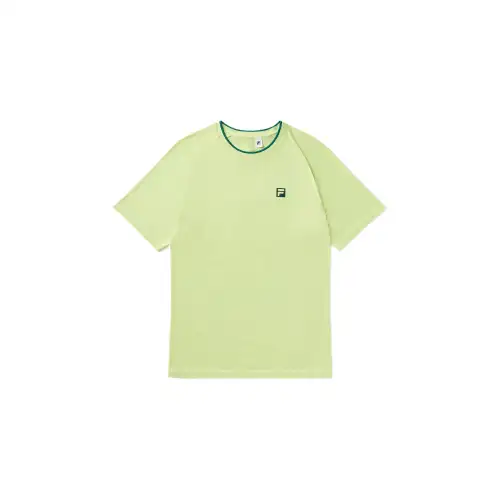FILA T Shirt Unisex Shadow Limestone Rainforest Green