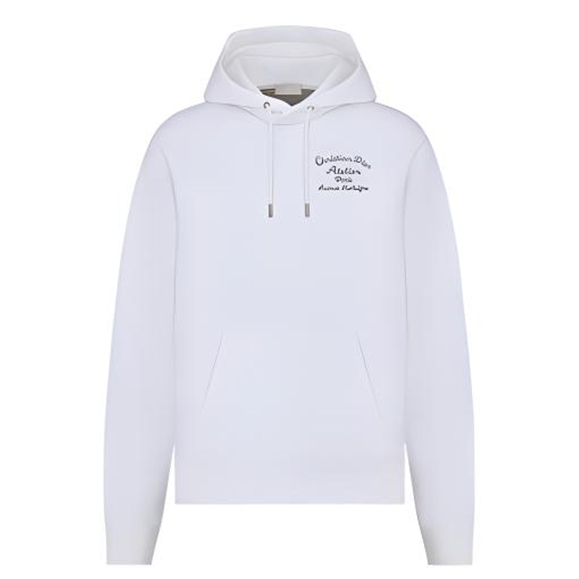 DIOR Hoody, white sweatshirt, with your logo imprint, with embroidery