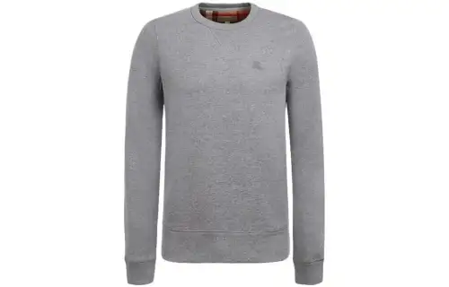 Burberry Sweatshirts Men's Gray Crew Neck Moderate Regular