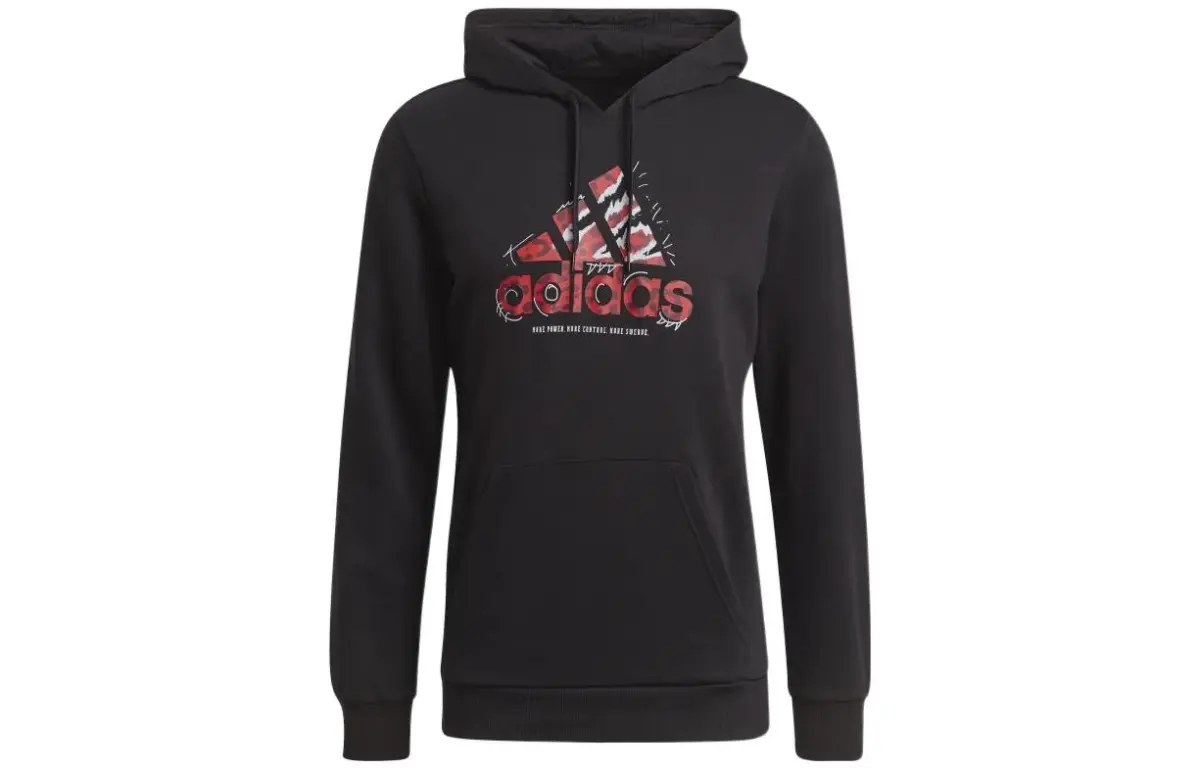 Adidas Sweatshirts Men's Black Hooded Moderate Other