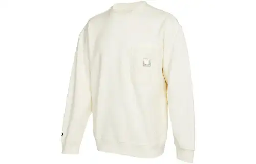 Converse Sweatshirts Men's White Crew Neck Moderate Regular