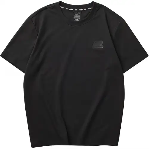 Skechers Colorful T Shirt Unisex Carbon Black