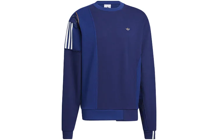 Adidas Originals Sweatshirts Unisex Blue Crew Neck Moderate Regular