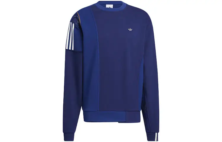 Adidas Originals Sweatshirts Unisex Blue Crew Neck Moderate Regular