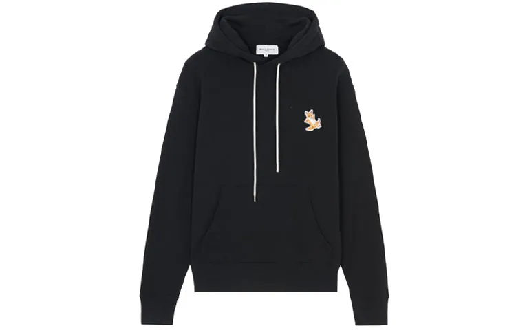 Maison Kitsuné Fox Patch Drawstring Hoodie