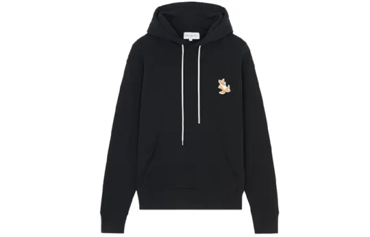 Maison Kitsuné Fox Patch Drawstring Hoodie