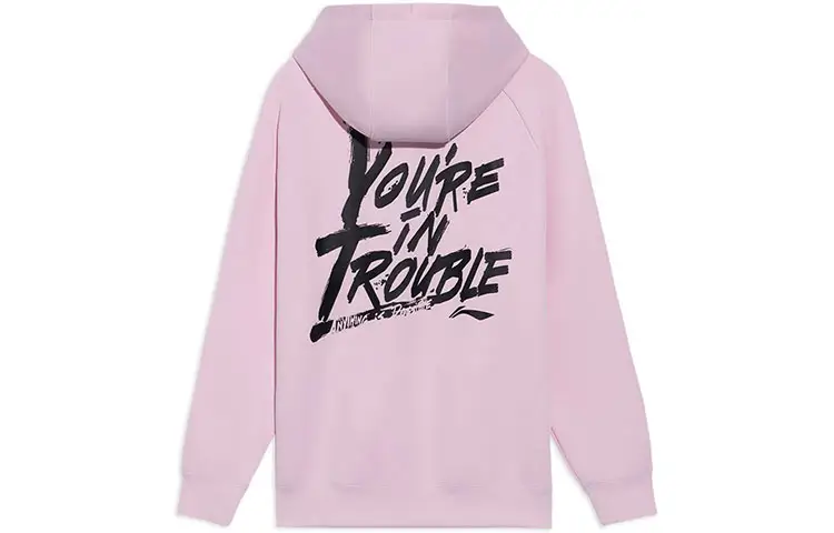 Li Ning Professional Basketball Collection Sweatshirt Unisex Peachy Pink