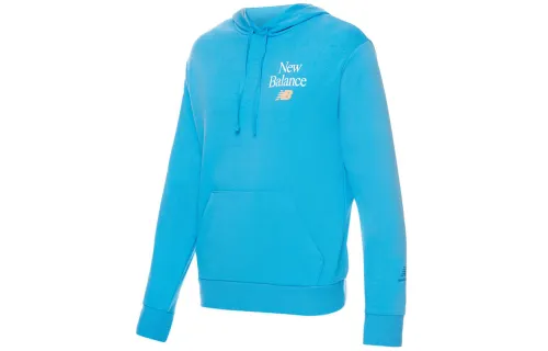 New Balance Essentials Sweatshirts Men's Blue Hooded Moderate Regular