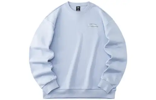 ANTA Sweatshirts Unisex Light Blue Crew Neck Moderate Regular
