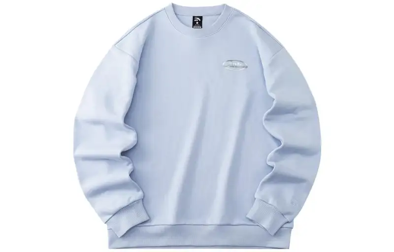 ANTA Sweatshirts Unisex Light Blue Crew Neck Moderate Regular