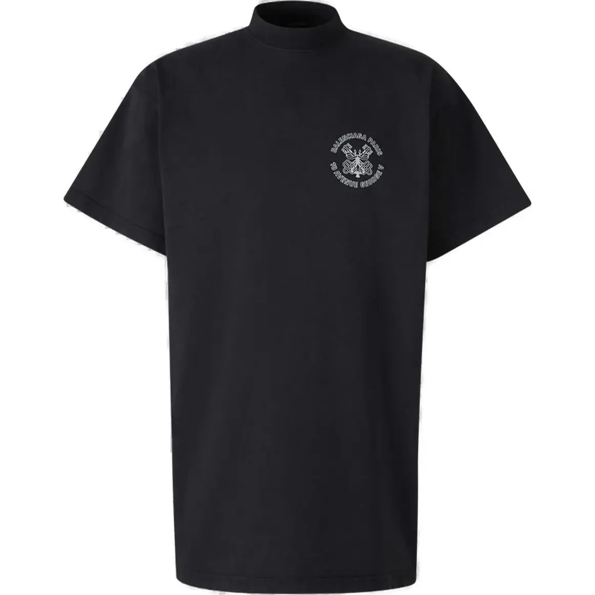 Balenciaga Logo Printed Crewneck T Shirt