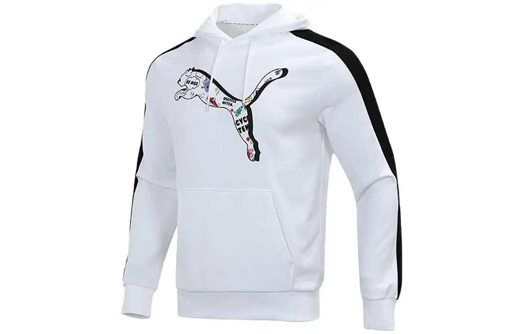 PUMA Sweatshirts Unisex White Hooded Moderate Other
