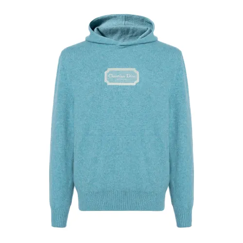DIOR Homme Logo Patch Long Sleeved Hoodie