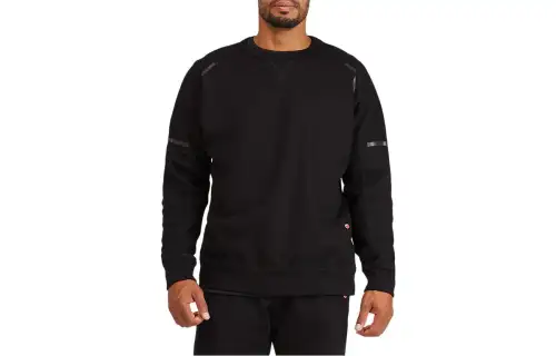 ASICS MJ FT LS Sweatshirts Men's Black Crew Neck Moderate Other