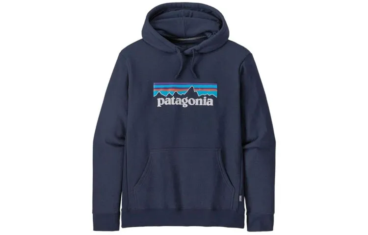 Patagonia Uprisal P 6 Logo Print Thickened And Fleece Lined Pullover Hooded Sweatshirt Unisex