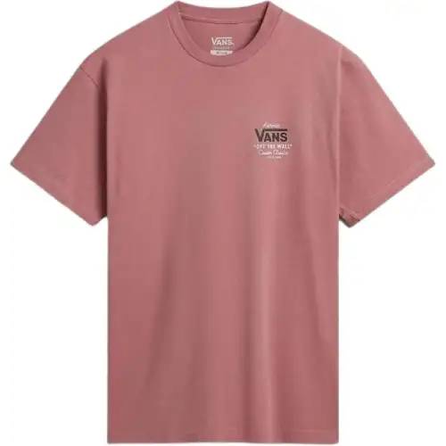 Vans T Shirts Men's Pink Crew Neck