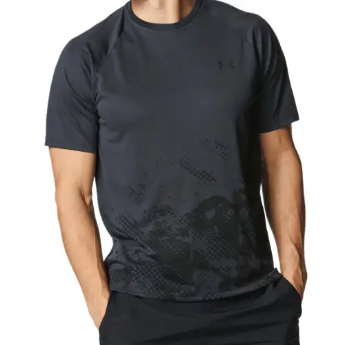 Under Armour Tech Fade T Shirt Men's Dark Gray 016
