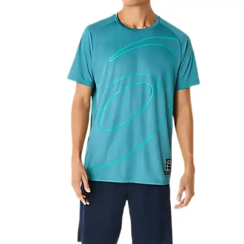 Asics T Shirt Men's Atlantis Blue