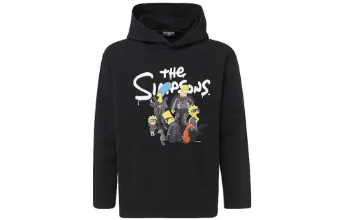 Balenciaga X The Simpsons Women'ss Cropped Hoodie