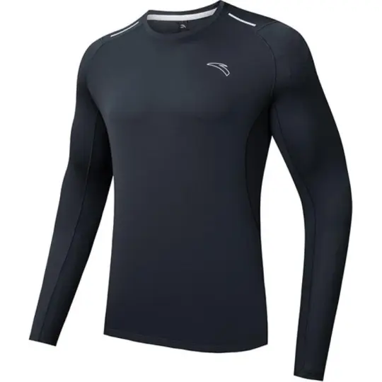 Anta Running Collection Running T Shirt Men's Indigo Ink Gray
