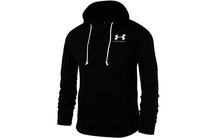 Under Armour Sweatshirts Men's Black Hooded Moderate Regular