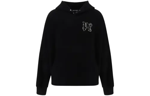 PALM ANGELS Pa Monogram Embroidered Hoodie