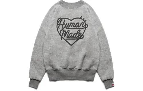 HUMAN MADE Sweatshirts Unisex Crew Neck Moderate Heavyweight