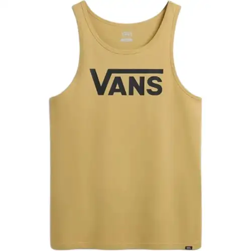 Vans Tank Tops Men's Beige Crew Neck Moderate Other