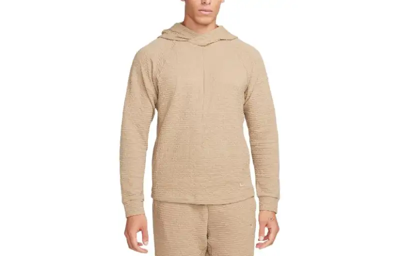 Nike Yoga Dri Fit Pullover Sweatshirt Men's Brown